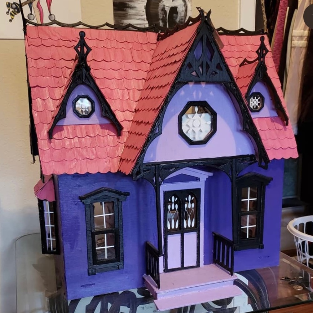 REAL Wooden Victorian Dollhouse